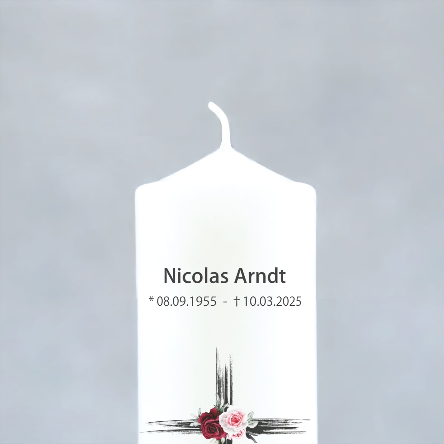 Gedenkkerze | Kreuz