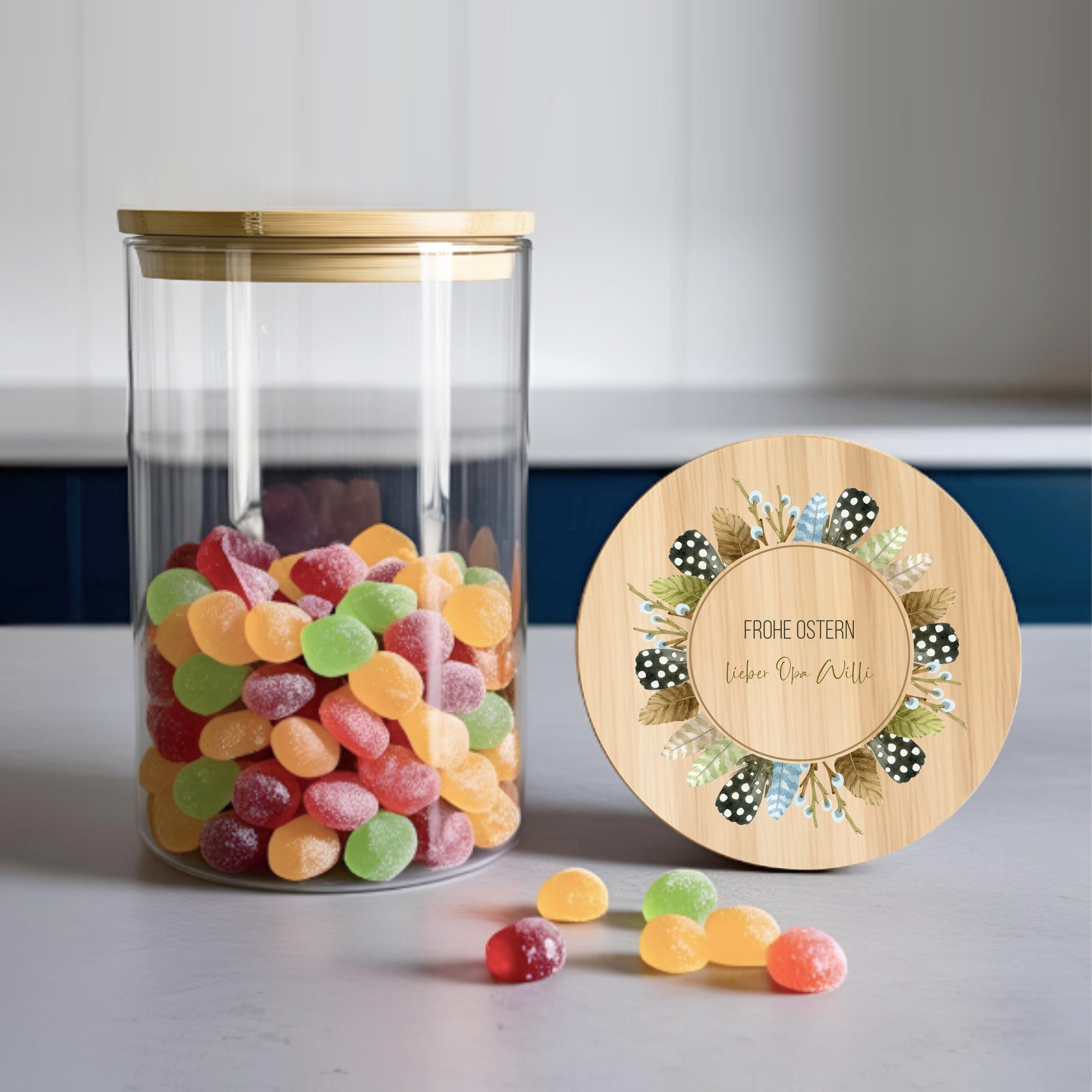 Vorratsglas | Osterfedern